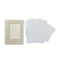 Álbum de Fotografia Premium com Capa na Cor Linho Bege com 16 Folhas de Alumínio Branca 15x20cm - Foto 2
