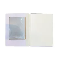 Álbum de Fotografia Premium com Capa na Cor Linho Bege com 16 Folhas de Alumínio Branca 15x20cm - Foto 4