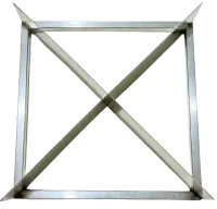  Cortador em X  fatias múltiplas de 4 para pizzas, bolos e pudins - CBPXB4