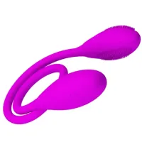 Vibrador Duplo Flexível SNAKY VIBE 7 Vibrações USB - BI-014327 - Foto 2