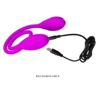 Vibrador Duplo Flexível SNAKY VIBE 7 Vibrações USB - BI-014327 - Foto 7