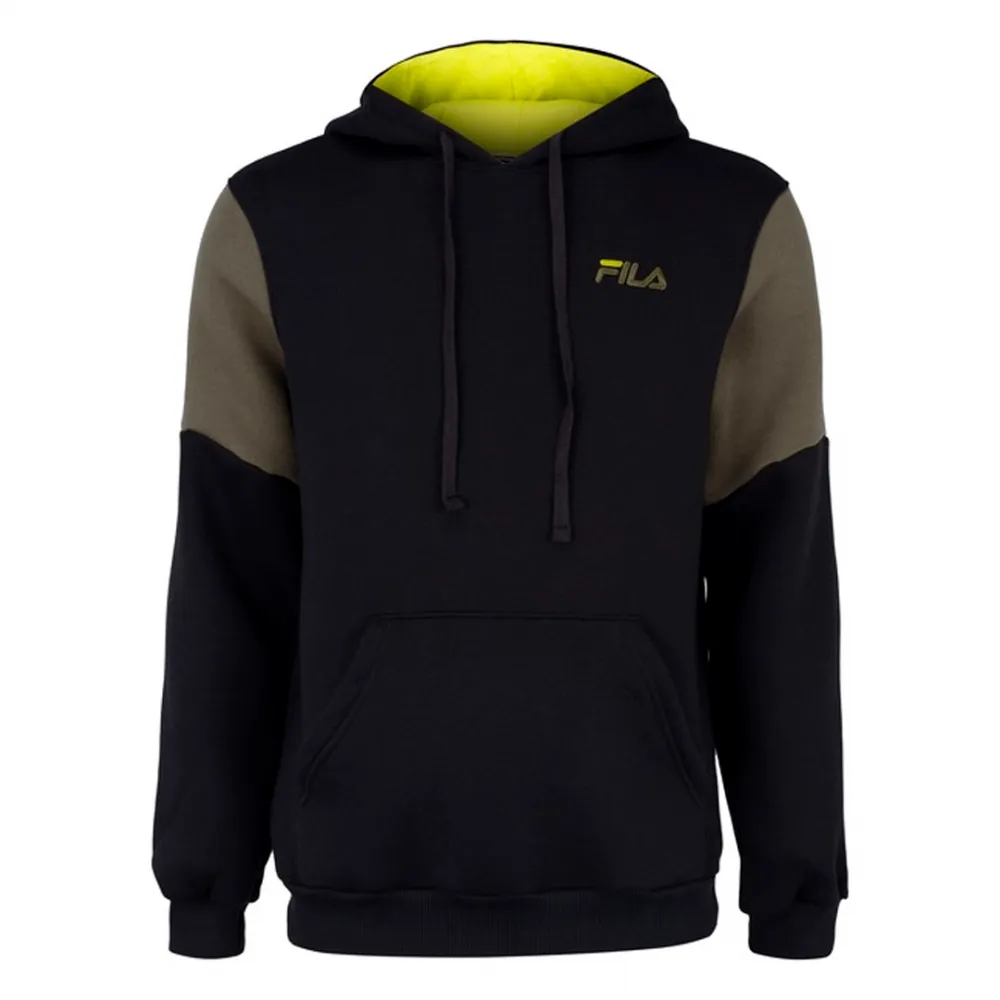 Moletom com Capuz  Fila Classics Colorblock Masculino - Preto