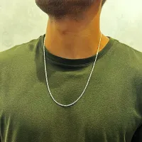 Corrente de prata 950 Grumet - 60 cm  - 200136 - Foto 2