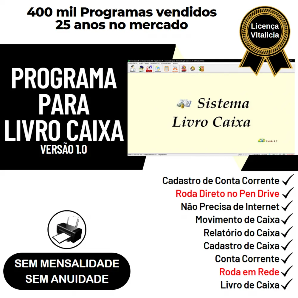 Programa Livro Caixa e Conta Corrente v1.0