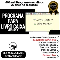 Programa Livro Caixa + Plano de Contas v2.0 — imagem principal