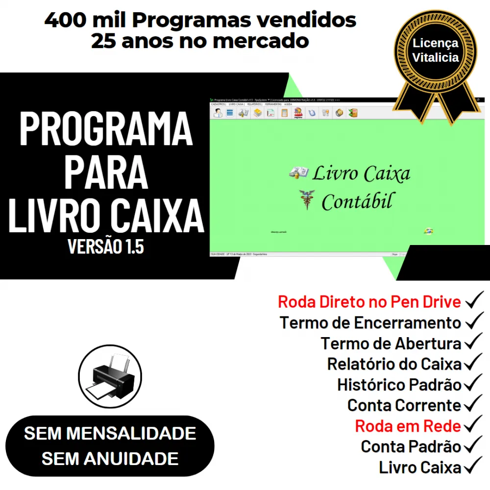 Programa Livro Caixa Contabil v1.5