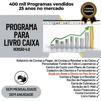 Programa Livro Caixa Financeiro v4.0 Plus