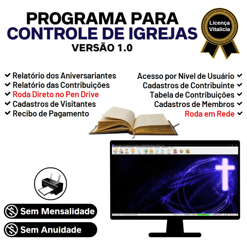 Programa para Controle de Igrejas v1.0