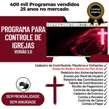 Programa para Controle de Igrejas com Financeiro v2.0