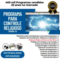 Programa para Controle Religioso com Financeiro v3.0 — imagem principal