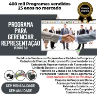 Programa para Gerenciar Representação, Pedido de Vendas e Financeiro v3.0 PLUS — imagem principal