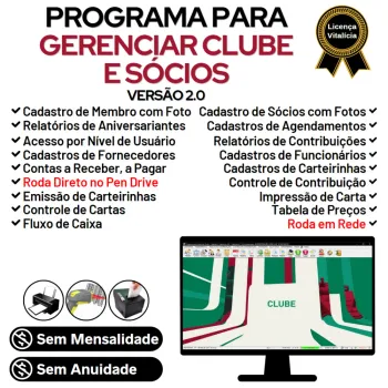Programa para Gerenciar de Clube, Agendamento e Financeiro v2.0