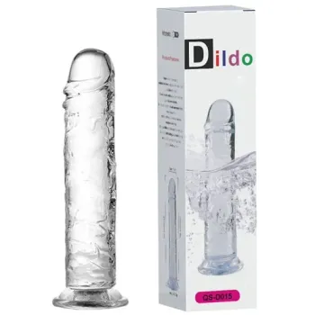 Pênis de Silicone 27 x 5,5cm com Ventosa, Glande e Veias Salientes - DI-065