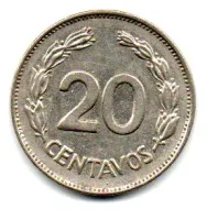 Equador - 1962 - 20 Centavos - Foto 2