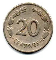 Equador - 1946 - 20 Centavos - Foto 2