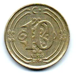 Turquia - 2014 - 10 Kurus