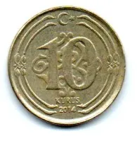 Turquia - 2014 - 10 Kurus