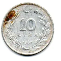 Turquia - 1987 - 10 Lira