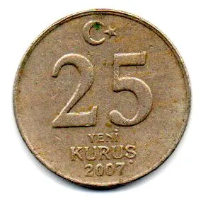 Turquia - 2007 - 25 Kurus