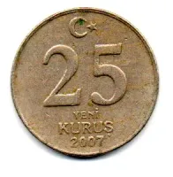 Turquia - 2007 - 25 Kurus