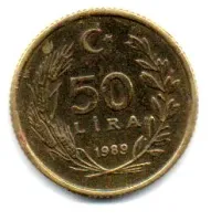 Turquia - 1989 - 50 Lira
