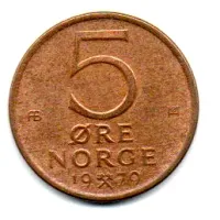 Noruega - 1979 - 5 Ore