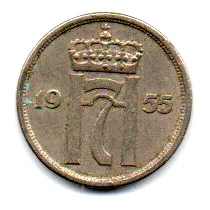 Noruega - 1955 - 10 Ore