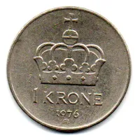 Noruega - 1976 - 1 Krone
