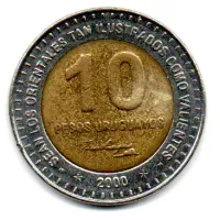 Uruguai - 2000 - 10 Pesos - MBC