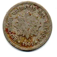 Uruguai - 1901 - 2 Centésimos