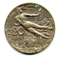 Itália - 1921 - 20 Centesimi