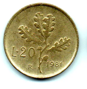 Itália - 1981 - 20 Lire