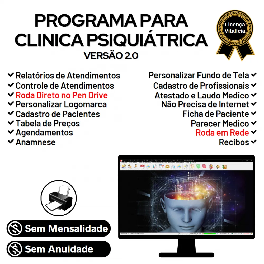 Programa Gerenciar Clinica Psiquiatrica v2.0