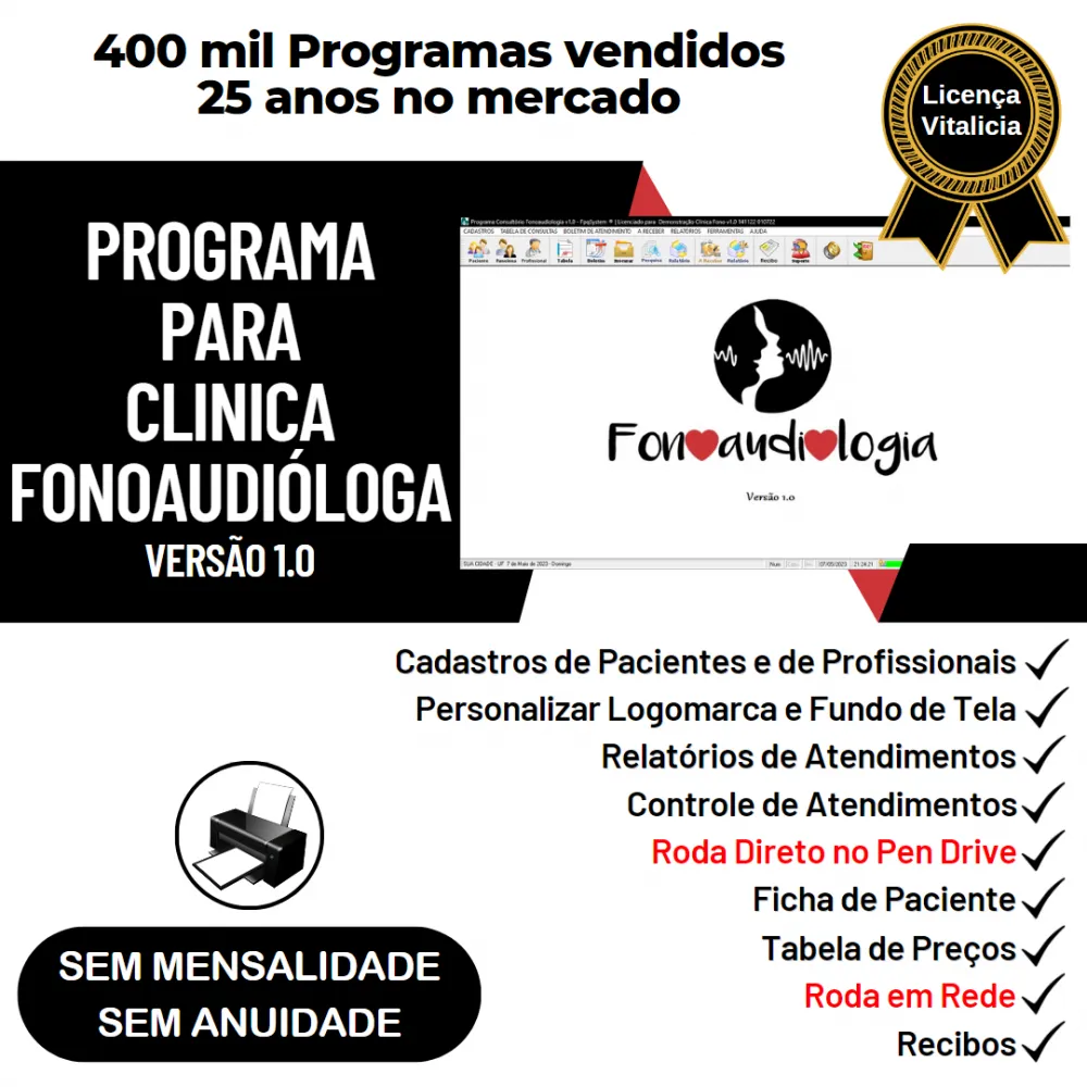 Programa Gerenciar Clinica Fonoaudióloga v1.0