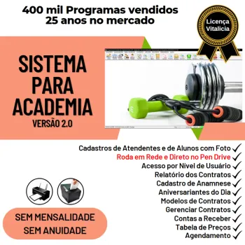 Sistema para Academia com Agendamento e Contrato v2.0