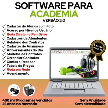 Software para Academia com Agendamento e Contrato v2.0