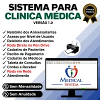 Sistema Consultório e Clinica Médica v1.0 — imagem principal