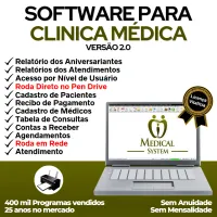 Software Consultório, Clinica Médica com Agendamento v2.0 — imagem principal