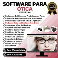Software para Ótica e Relojoalheria Vendas + Financeiro v4.4 — imagem principal