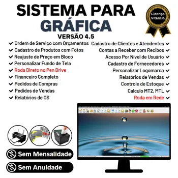 Sistema OS Gráfica Rápida, Vendas e Financeiro v4.5
