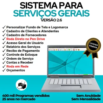 Sistema OS Serviços Gerais, Orçamentos e Relatórios v2.6