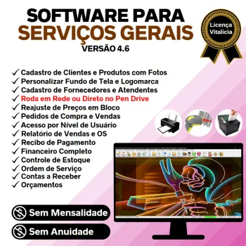 Software OS Serviços Gerais com Vendas e Financeiro v4.6