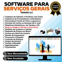 Software OS Serviços Gerais com Vendas, Financeiro e Estatistica v5.6 Plus — imagem principal