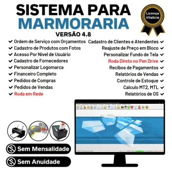 Sistema Ordem de Serviço Marmoraria com Vendas e Financeiro v4.8