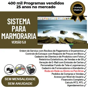 Sistema Ordem de Serviço Marmoraria com Vendas e Financeiro e Agendamento v5.8