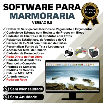 Software Ordem de Serviço Marmoraria com Vendas e Financeiro e Agendamento v5.8