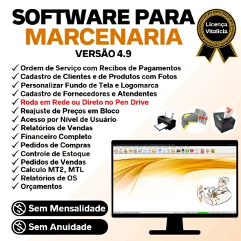 Software OS Marcenaria com Ordem de Serviço e Financeiro v4.9