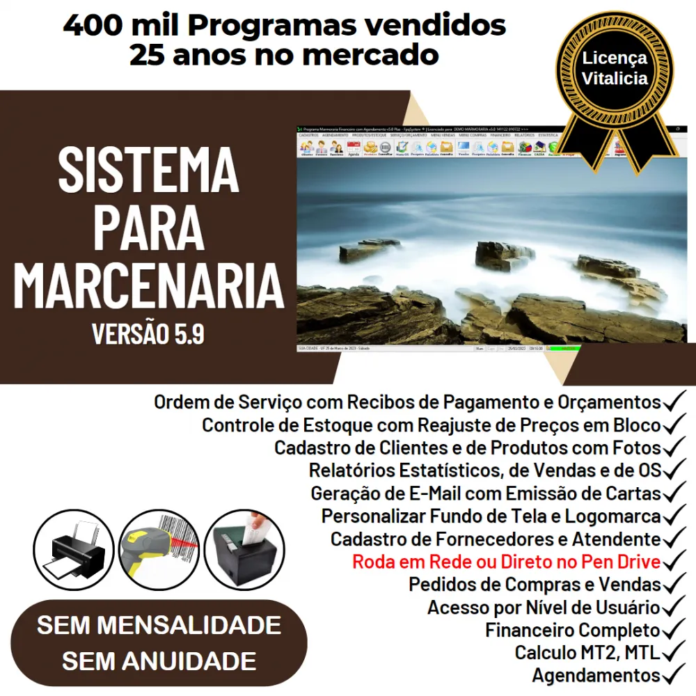 Sistema Ordem de Serviço Marcenaria com Vendas e Financeiro e Agendamento v5.9