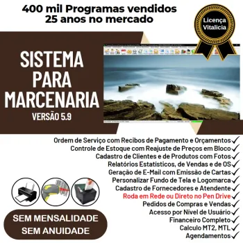 Sistema Ordem de Serviço Marcenaria com Vendas e Financeiro e Agendamento v5.9