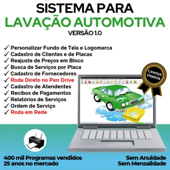 Sistema para Lavagem Automotiva com Ordem de Serviços v1.0